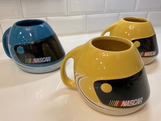 NASCAR Helmet Coffee Mugs – Set of 3