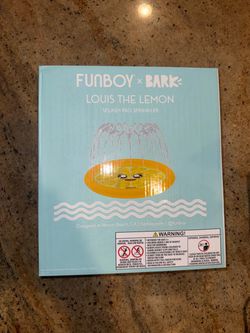 Funboy x Bark Louis the Lemon Splash Pad Sprinkler