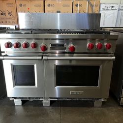 Wolf 48”Dual Fuel Range Stove In Stainless Steel 