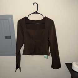 brown corset top 