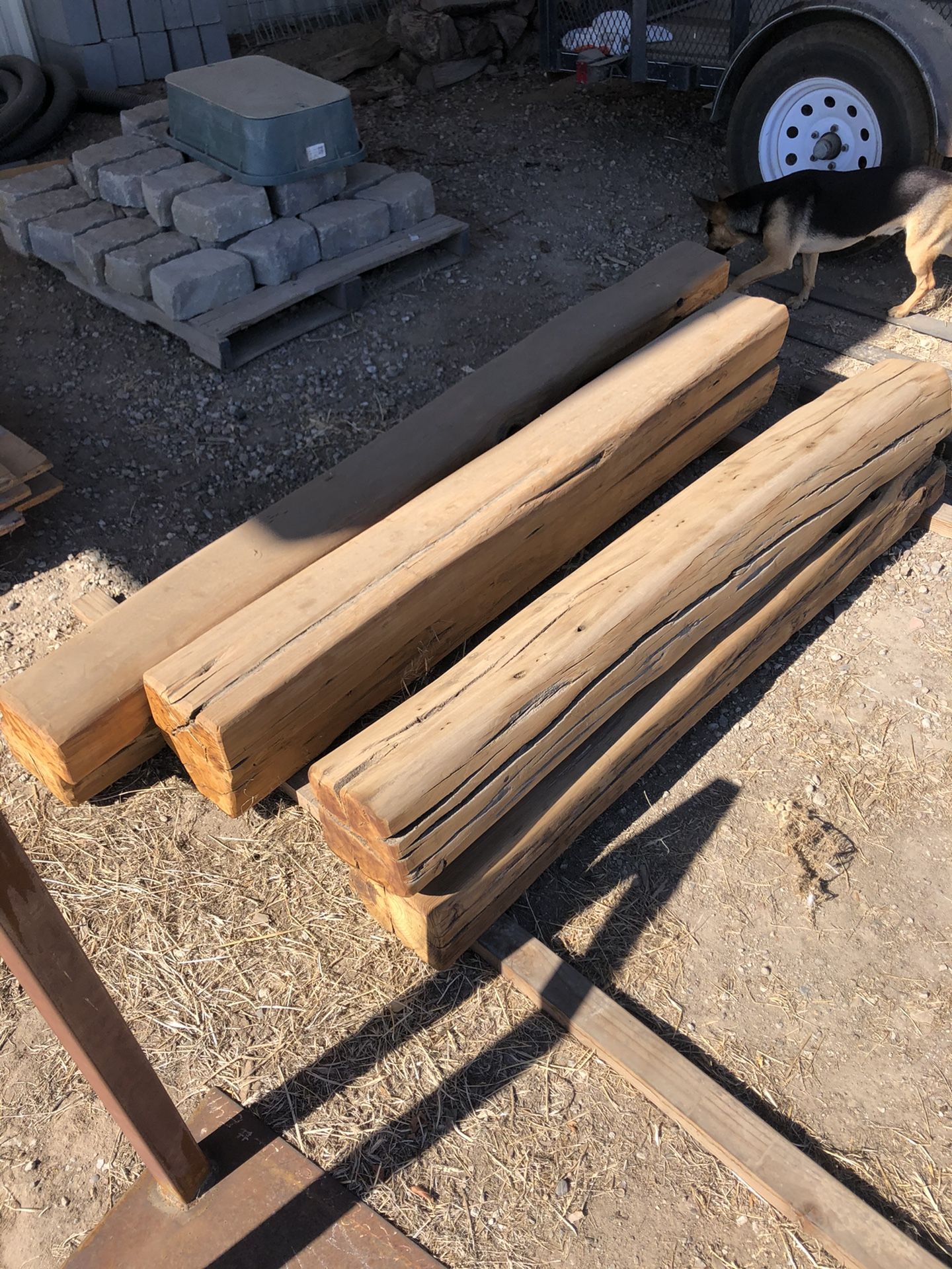 Redwood railroad ties