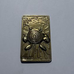 1999 Pokémon Movie Poliwhirl Nintendo 23K Gold Plated Trading Card Burger King