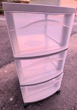 4-Drawer Plastic Rolling Storage Cart