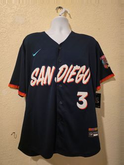 New Mens Padres Merrill #3 Dark Blue City Connect dia de los muertos Jerseys Stitched