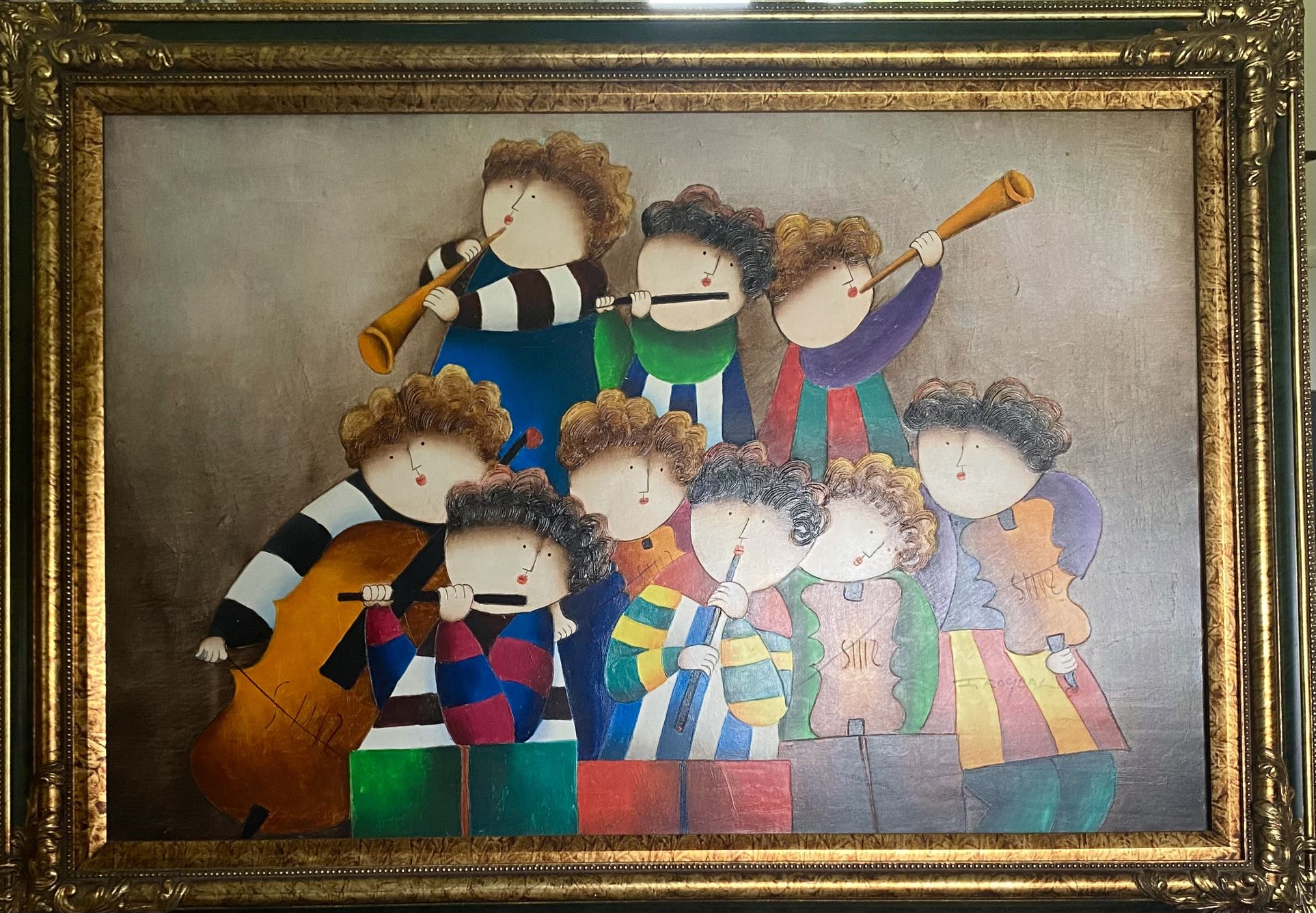 Framed Musical Art Painting
