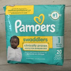 Pampers Swaddlers Size 1, 8-14 lbs
