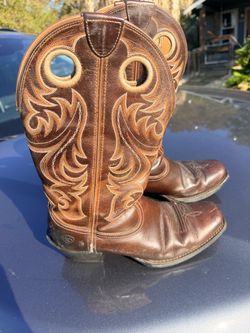 Ariat Men’s Brown Leather Western Cowboy Boots