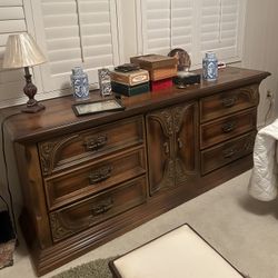 Antique Wood Dresser 