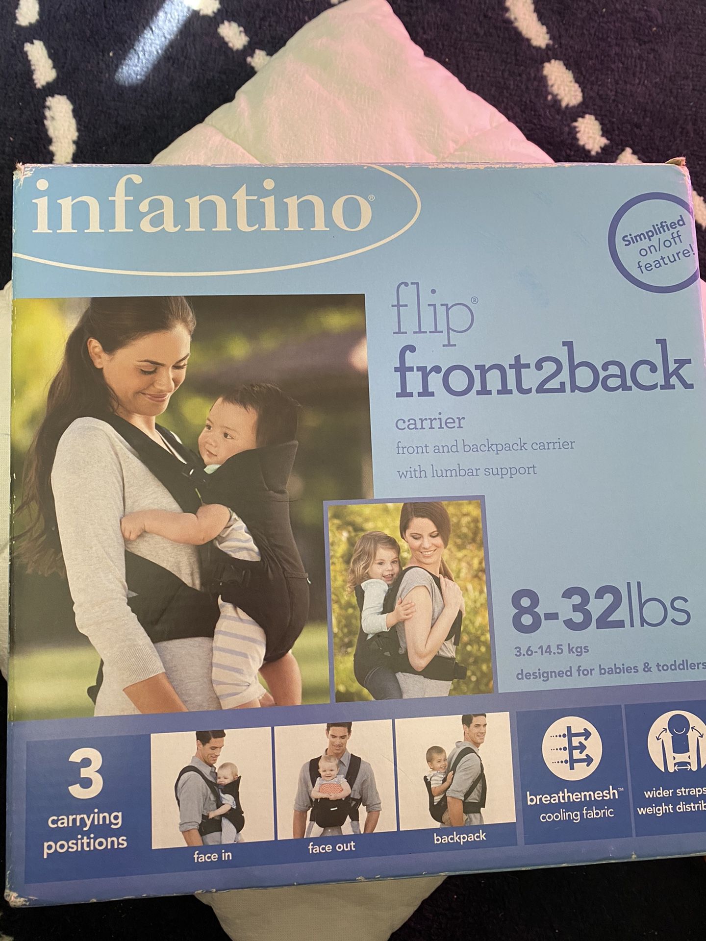 Infant into Flip front2back
