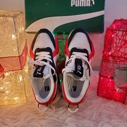 Puma RS-X3 Super Running System White Red Men Women Unisex Shoes 

