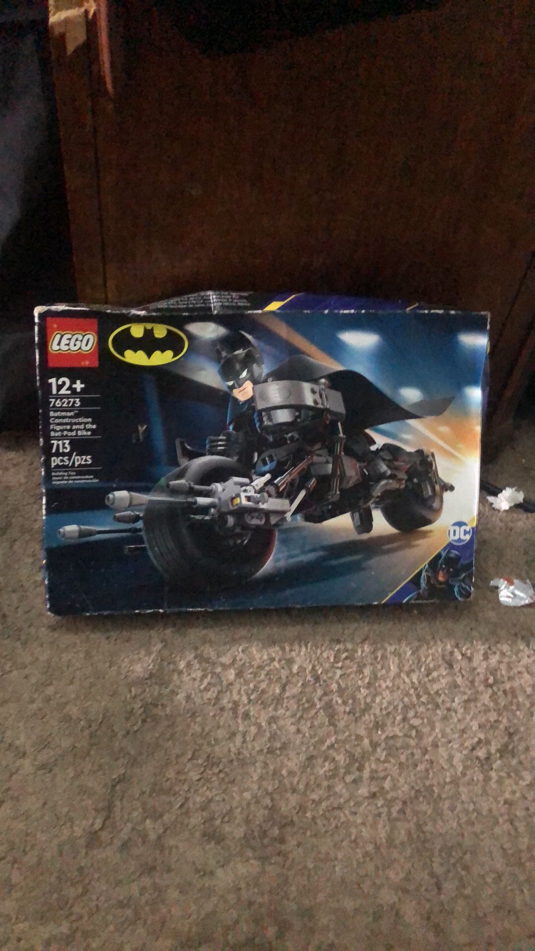 LEGO Batman construction figure And The Bat-Pod bike