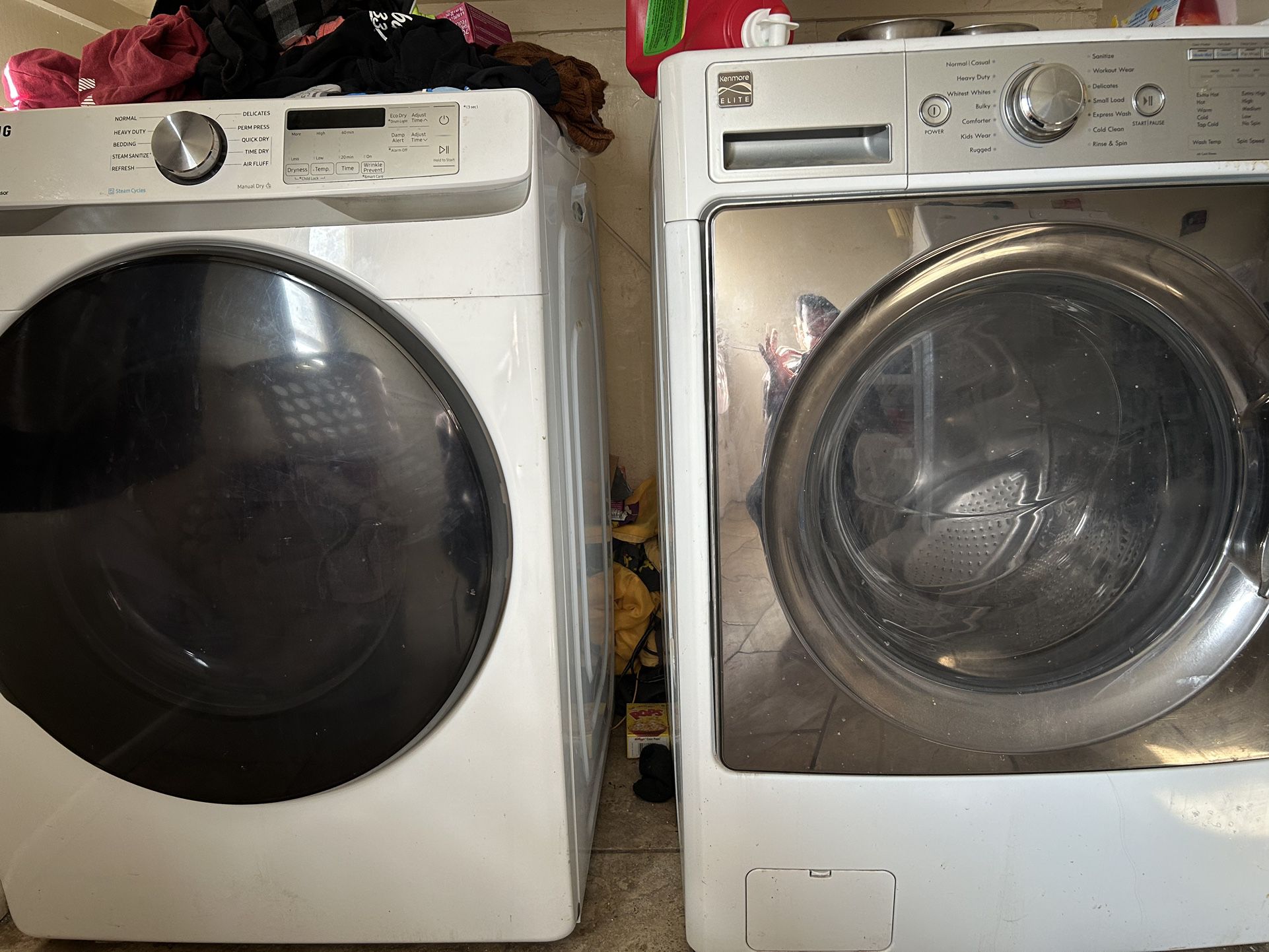 Kenmore Washer And Samsung Dryer Selling As A Pair