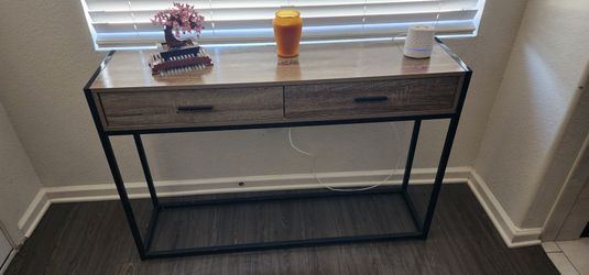 Modern Console Table with 2 Drawers