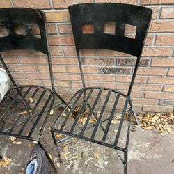 Metal chairs $10 Each