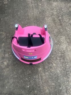 Pink Kids Electric Bumper Car Ride-On