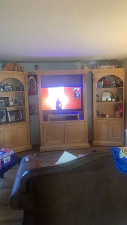 Tv stand with shelves