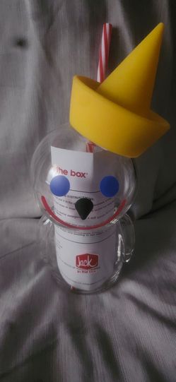 Jack in the Box Character Cup with Straw