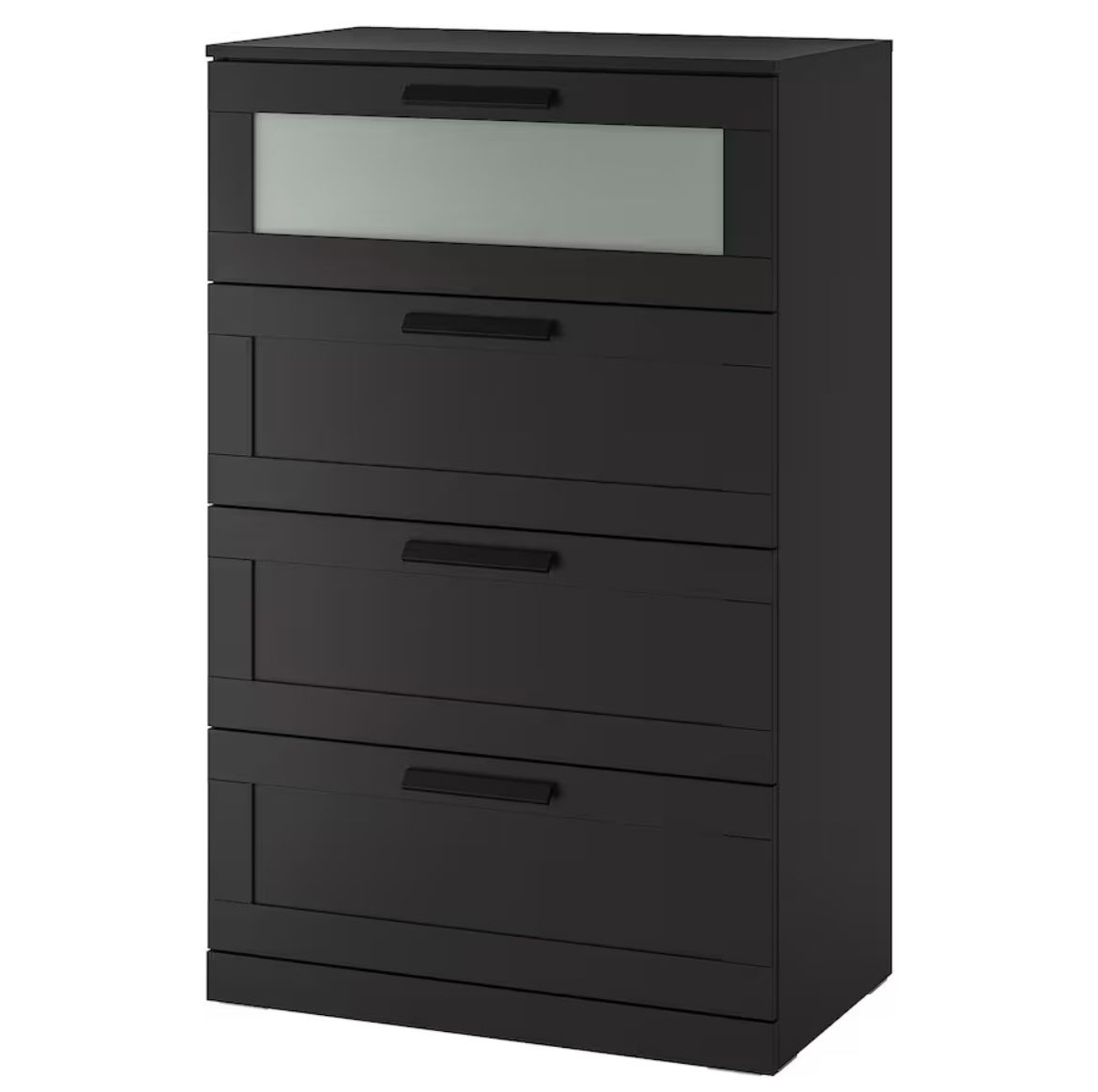 4-drawer chest dresser black