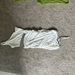 White Dress With Cutout 