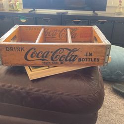 Old Coca-Cola Bottle Crate Vintage Antique 