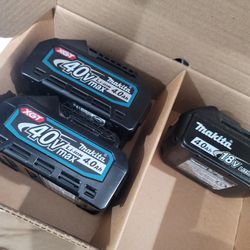 Makita 40V Max XGT 4.0Ah Battery PRICE IS FOR EACH