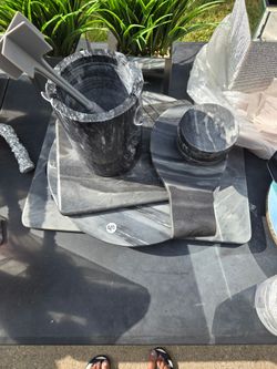 Kitchen Set (grey Marble) Sold Together