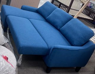 Blue Sofa Chaise