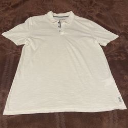 Express Polo Mens Shirt Size Medium Used Good Condition Color White