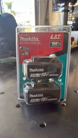 Makita 18v 5.0 two pack