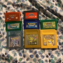Gameboy Pokémon Games 