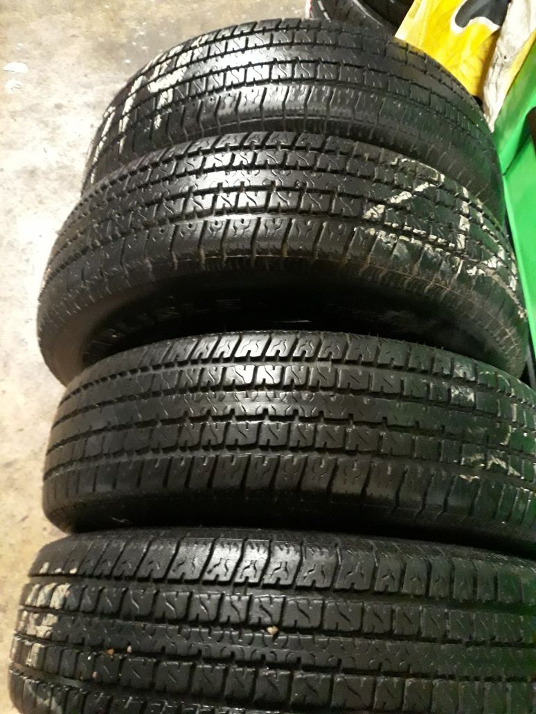 4 used. TRAILER tires. St205/75/14 6ply