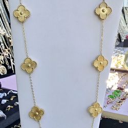 Gold Clover Necklace