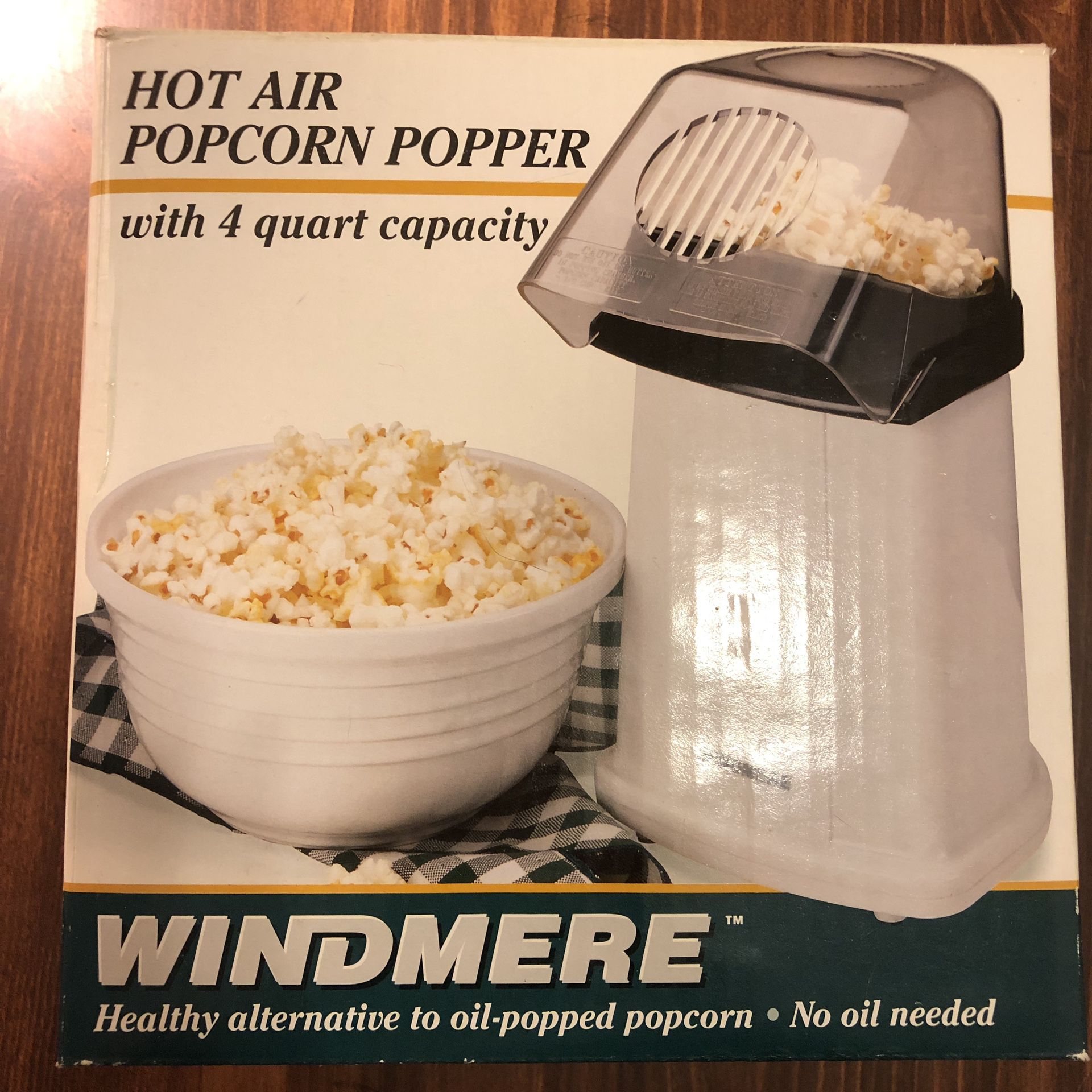 Windmere popcorn popper Hot Air kitchen appliances snacks