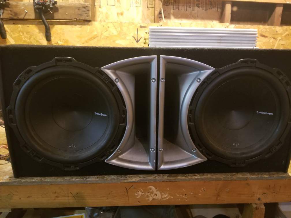 Amp and 12 inch sub
