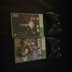 Farcry3 & Fear 3 For Xbox 360 And Controllers 