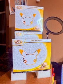 Pokemon ETB celebrations for pick up ( read description) $130
