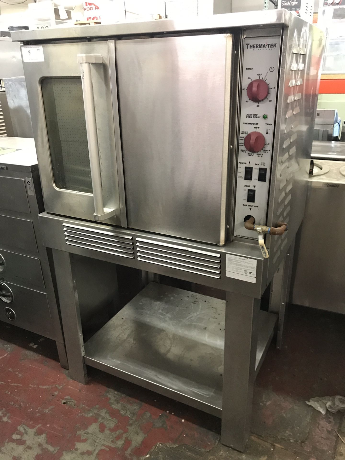 THERMA TEK CONVECTION OVEN SINGLE DECK RESTAURANT EQUIPMENT COMMERCIAL BAKERY DINER