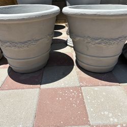 New Flower Pots Made Out Of Cement Perfect Gift 