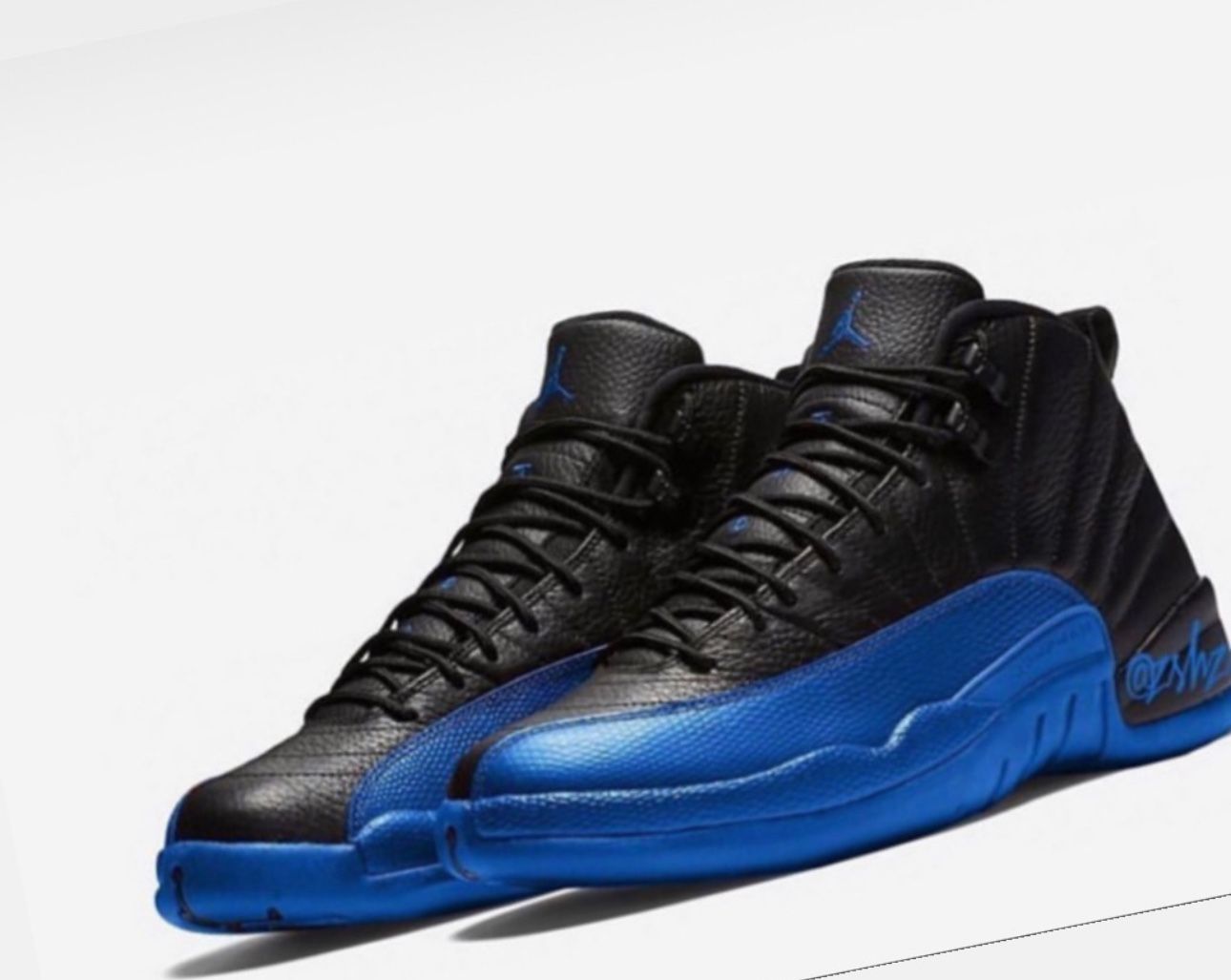 Jordan 12 Retro  Size 7-new Blue And Black