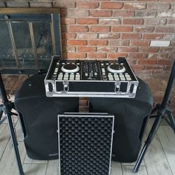 Edison Professional Dj Set With Stand And 2 Speakers 