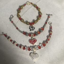 Hand Made Heart Bracelets