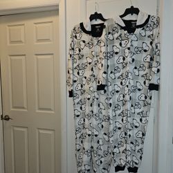 2 Snoopy Onesies - ONE PRICE 
(1) Adult Medium (Tried On Once)
(2) Youth LG (10/12) (Never Worn)