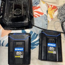Kobalt Batteries & Charger 