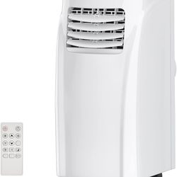 COSTWAY Portable Air Conditioners, 8000 BTU Air Conditioner Unit spaces up to 230 Sq.Ft with Remote Control Dehumidifier Function Window Wall Mount, 4