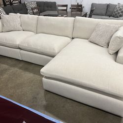 SUPER Plush Feather Cloud Sectional Sofa Couch