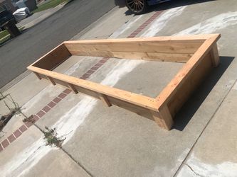 Custom Order Most Beautiful Cedar Redwood Planter Box Garden Bed nosey neighbors Privacy Woodwall Trellis