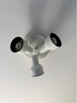 3-Light White Ceiling Light Fixture