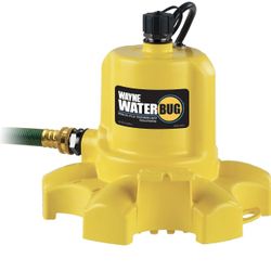 WAYNE WaterBUG 1/6 HP 1350 GPH Submersible Multi-Flo Technology-Water Removal and Transfer Pump,