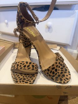 Leopard Strap Heel