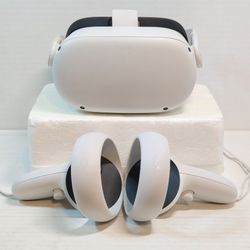 Meta Oculus Quest 2 128GB VR Headset w/ Controllers Tested Working